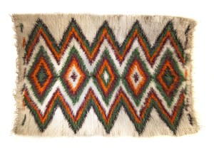 Kilim / Hutsul bedspread made of long-haired wool