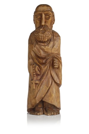 Wooden folk sculpture