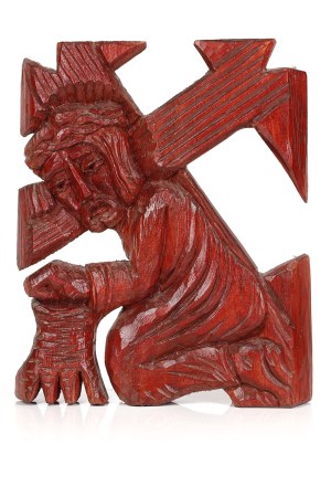 KULIG, Bas-relief: Jesus falls beneath the cross, 2005