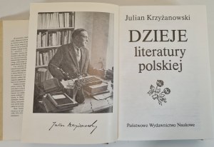 KRZYŻANOWSKI Julian - DZIEJE LITERATURY POLSKIEJ, wyd.1960