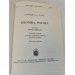 GALL ANONIM - KRONIKA POLSKA BIBLIOTEKA NARODOWA