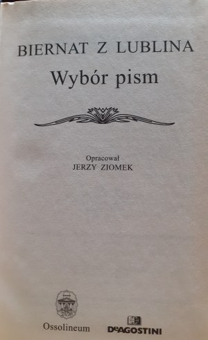 BIERNAT FROM LUBLIN - a selection of writings Treasures of the National Library