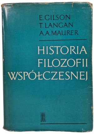 HISTORY OF CONTEMPORARY PHILOSOPHY FROM Hegel TO THE LATEST TIMES - collective work, 1979 edition.