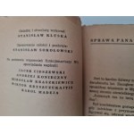 SPRAWA PANA X I INNE - opracowanie zbiorowe, Wydanie 1 z 1967 r.
