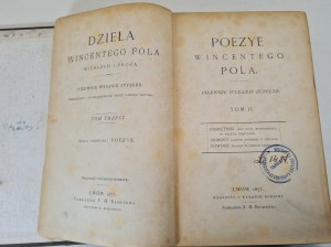 POETRY OF WINCENTE POL Volume II - Memoirs, Mohort, Flood, Edition 1 of 1875.