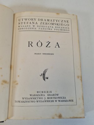 ŻEROMSKI Stefan - RÓŻA Wydawnictwo J. Mortkowicza 1929