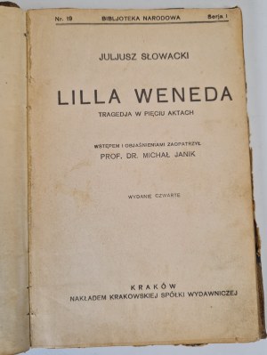 SŁOWACKI Juljusz - LILLA WENEDA National Library no.19, Serja I