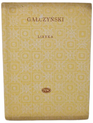 GALCZYŃSKI Konstanty I. - LYRICS 1926-1953 Edition 1[Library of Poets].