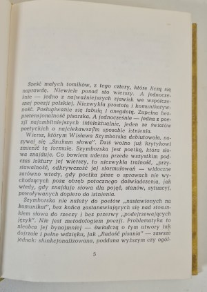 SZYMBORSKA Wisława - POEZJE [Library of Poets].