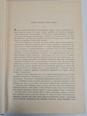 DYBOSKI Roman - HUNDRED YEARS OF ENGLISH LITERATURE, 1st Edition, 1957.