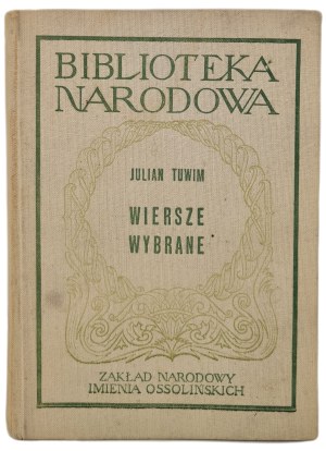 TUWIM Julian - SELECTED VERSES, National Library no.184, Series 1, ed.1964