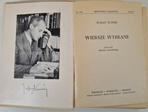 TUWIM Julian - SELECTED VERSES, National Library no.184, Series 1, ed.1964