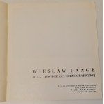 Lange Wiesław 40 lat twórczości scenograficznej [katalog]