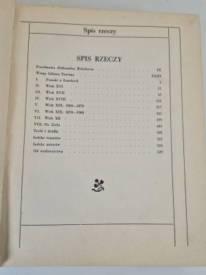 CZTERY WIEKI FRASZKA POLSKIEJ, Selection and introduction by Julian Tuwim, ed.1957