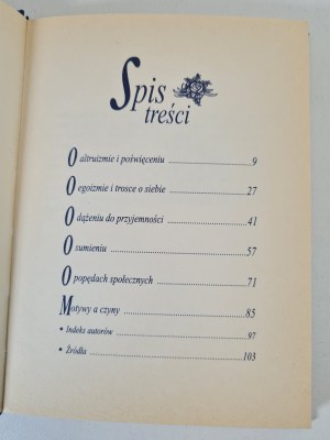 ed. ŁASKI Adam - O POBUDKACH POODOWANIA sentences-thoughts-aphorisms, ed.1999