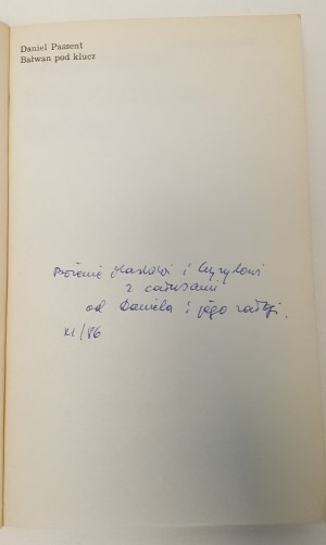 PASSENT Daniel - BALWAN UNDER THE CLUE Dedication from the Author Issue 1.