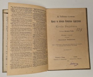 [CYCERON] NOHL BEDNARSKI - CYCERON'S SPEAKS IN DEFENSE OF QUINTUS LIGARYUS AND KING DEJOTAR Publishing House 1896.