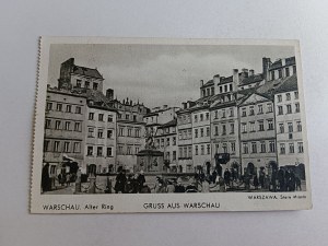 POSTCARD WARSAW WARSCHAU OLD TOWN