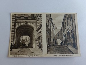 POSTCARD WILNO GATE TO THE CITY HALL, KAZIMIERZOWSKI ALLEY