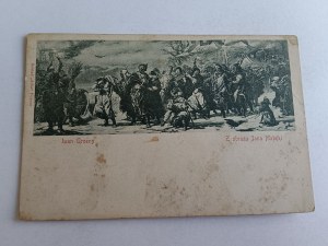 POSTCARD POLISH PAINTING JAN MATEJKO IWAN GROŹNY