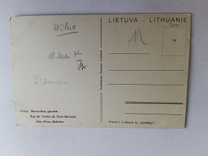 POSTCARD VILNIUS, LITHUANIA, BERNARDINY GATVELE
