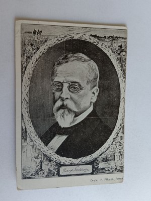 POSTCARD HENRYK SIENKIEWICZ, PILCZEK, POZNAŃ