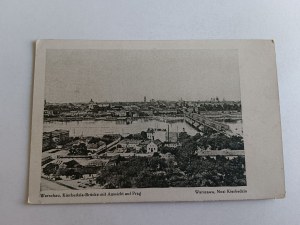 POSTCARD WARSAW WARSCHAU BRIDGE KIERBEDZIA