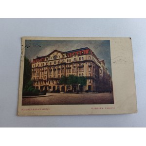 POSTCARD WARSAW HOTEL POLONIA, STAMP, STAMP 1953
