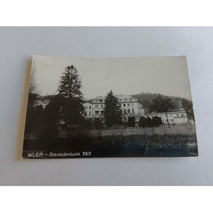 ZDJĘCIE WLEŃ SANATORIUM PKP, ZNACZEK, STEMPEL
