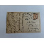 POSTCARD BOAT HOTEL GRAND STAMP 1928