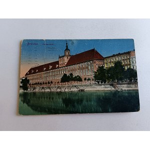 POCZTÓWKA WROCŁAW BRESLAU UNIWERSYTET, STEMPEL KATTOWITZ