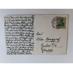 POCZTÓWKA WROCŁAW BRESLAU LIEBIGSHOHE, STEMPEL, ZNACZEK 1914 R