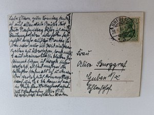 POSTCARD WROCŁAW BRESLAU LIEBIGSHOHE, STAMP, STAMP 1914