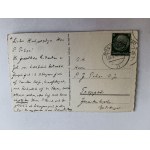 POCZTÓWKA WROCŁAW BRESLAU LIEBICHSHOHE STEMPEL ZNACZEK 1940 R