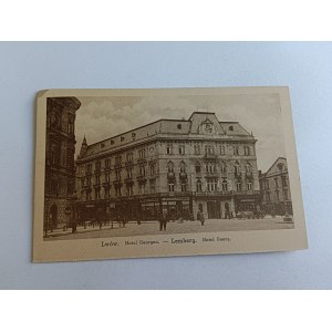 POCZTÓWKA LWÓW LEMBERG HOTEL GEORGEA 1917 R
