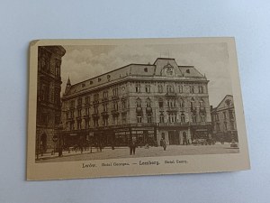 POSTCARD LVIV LEMBERG HOTEL GEORGEA 1917