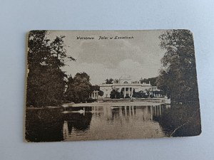 POSTCARD WARSAW PALACE IN THE BATHS