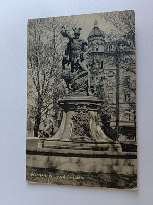 POSTCARD POZNAN PERSEUS WATER FEATURE