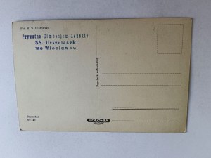POSTCARD POZNAŃ WELL RACZYNSKI, STAMP GYMNASIUM OF THE SISTERS URSULINE WLOCLAWEK
