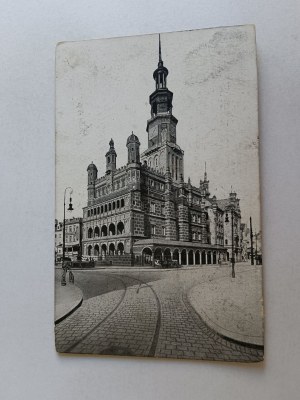 POSTCARD POZNAŃ POSEN TOWN HALL, STAMP 1916