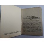 REGULAMIN DLA UCZNIÓW PAŃSTW SZKOŁY GÓRNICZEJ I HUTNICZEJ DĄBROWA GÓRNICZA, 1933 R, INŻ. WACŁAW WIERZBICKI