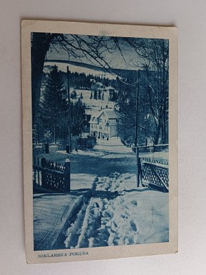 POSTCARD SZKLARSKA PORĘBA, KARKONOSZE, FOT PRZYPKOWSKI, STAMP