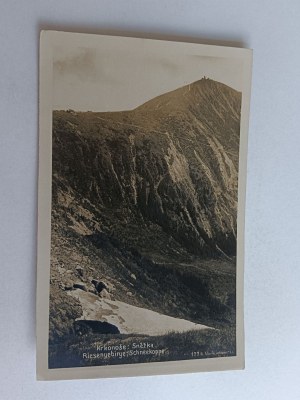 POSTCARD KARKONOSZE RIESENGEBIRGE SNOWBIRD, STAMP