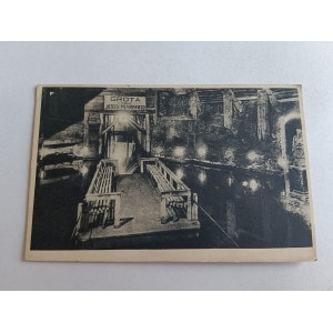 POCZTÓWKA WIELICZKA, KOPALNIA SOLI, JEZIORO W GROCIE PIŁSUDSKIEGO