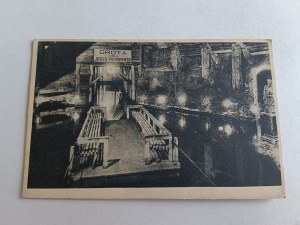 POSTCARD WIELICZKA, SALT MINE, LAKE IN PIŁSUDSKI CAVE
