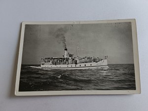 POSTCARD ELBLĄG BARLICKI SHIP ON THE LAGOON