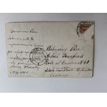 POCZTÓWKA STATEK, MALARSTWO, STEMPEL, 1900 R