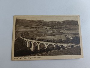 POSTCARD KUDOWA VIADUCT IN FRONT OF KUDOWA