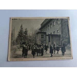 POCZTÓWKA KARPACZ, PREWENTORIUM ZUS, ZIEMIE ODZYSKANE, ZNACZEK, STEMPEL, 1948 R