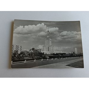 POCZTÓWKA PRL WARSZAWA PAŁAC KULTURY I NAUKI, ZNACZEK
